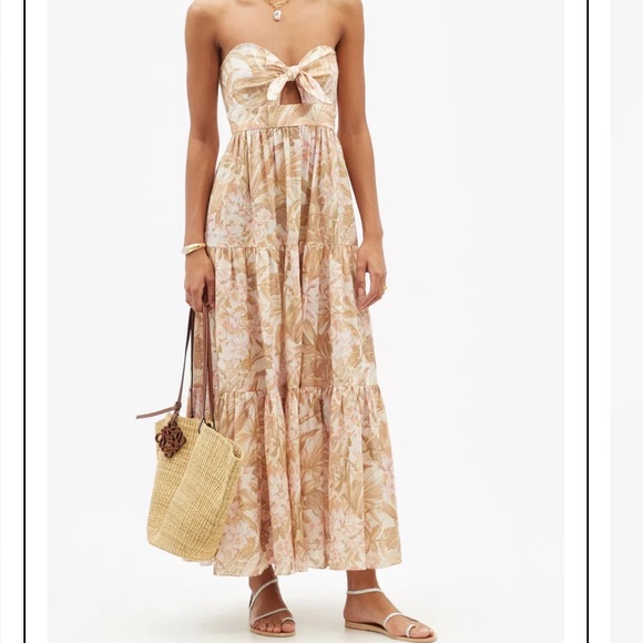 Zimmermann Andie Tie Linen dress size 0 - Picture 1 of 8